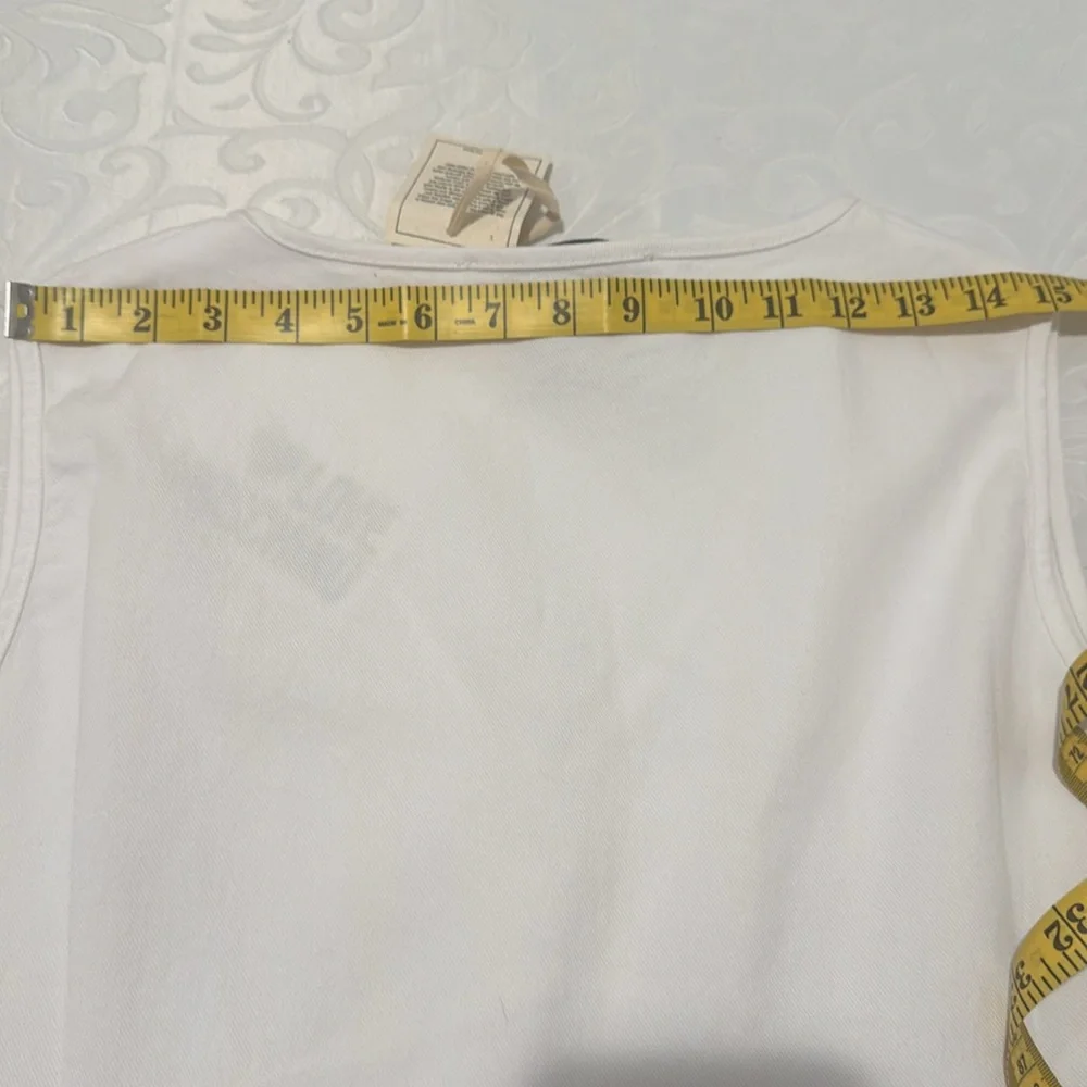 Love Moschino Sleeveless White Denim Dress - Picture 9 of 12